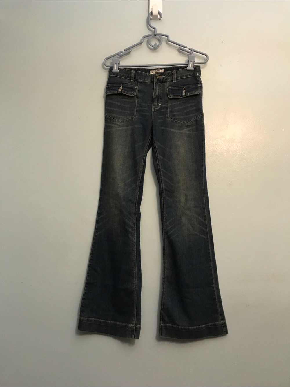 Free People Dark Blue Flare Jeans